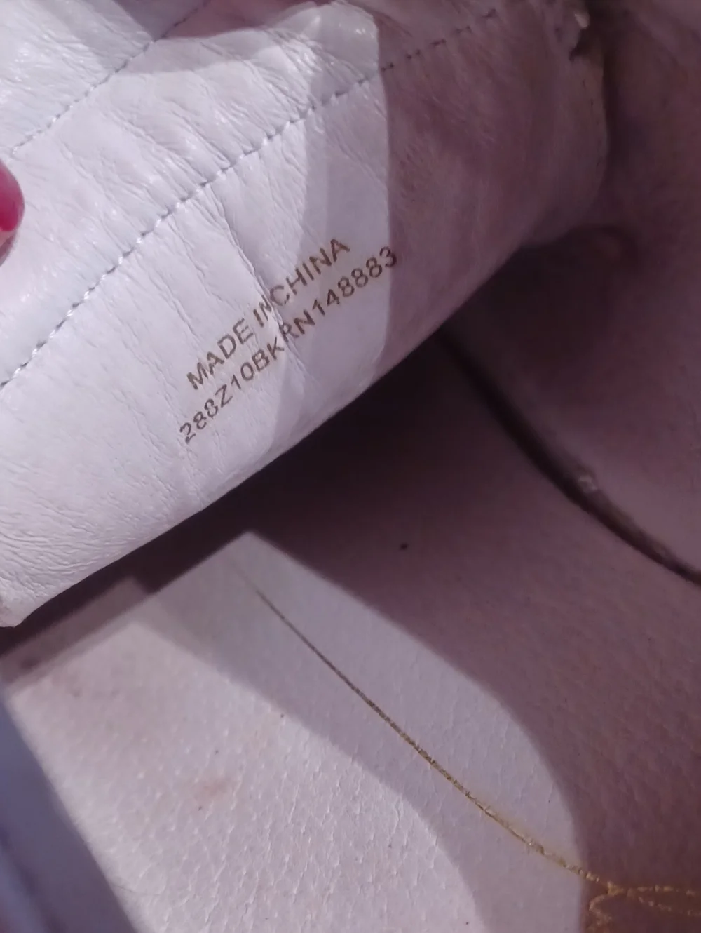 Lola Cruz White Leather Sneakers With Rhinestones